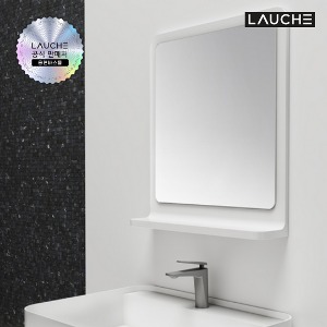 (라우체) 미카 액상 아크릴 욕실 선반형 거울 미카M23 (520x600x120)
